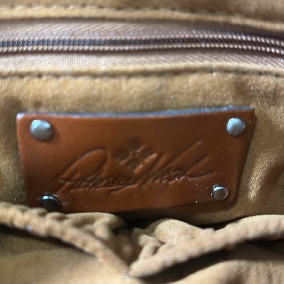 Patricia Nash Leather Ava Medium Woven Tote Stone - Picture 13 of 16